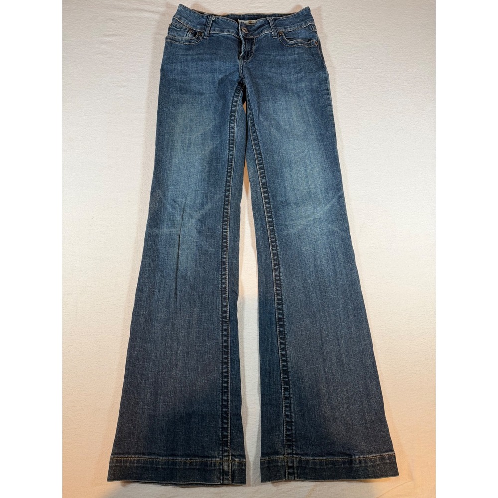 Stetson No. 214 City Trouser Jeans Womens 4 Long Medium Wash Flare Stretch